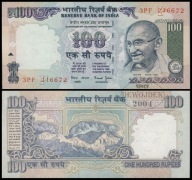 BNA - INDIE 100 Rupii 1996 3PF 216672 # P91i # litera F # Jalan # XF