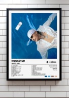 White 2115 „Rockst4r” | plakat A3 Prezent album rap ozdoba na ścianę