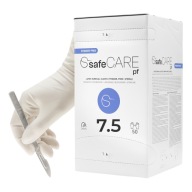 Rękawice chirurgiczne lateksowe bezpudrowe SAFECARE ZARYS 7.5 jałowe PARA