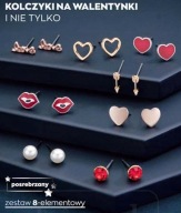 POSREBRZANY ZESTAW 8 PAR KOLCZYKÓW MAYCEE AVON