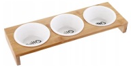 ZESTAW POTRÓJNA MISKA DLA kota - miseczki ceramiczne