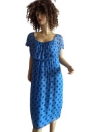 WŁOSKA SUKIENKA z jedwabiem na dzianinie 38-40