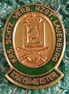 ODZNAKA STRZELECKA LAUENBURG NIEMCY - KREISMEISTER - MISTRZ OKRĘGU