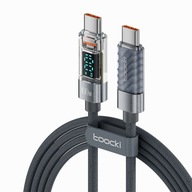 Kabel Toocki USB typ C - USB typ C 2 m szary