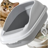 KUWETA DLA KOTA OTWARTA NA ŻWIREK DUŻA TOALETA WYTRZYMAŁA SOLIDNA + ŁOPATKA