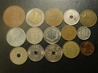 V.Zestaw 15 starych monet ,różne.