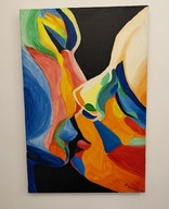 Obraz "Pocałunek" wylicytowany na WOŚP w 2022