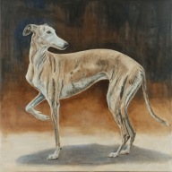 Chart – obraz olejny 70x70 cm | Elegancja i ciepłe barwy ziemi