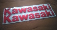 Emblemat Logo Kawasaki RED Bordo Napis 20cm 3D ZZR Z1000 ER6 Ninja GTR1400