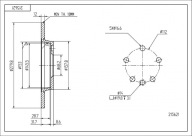 KOMPLET 2xTARCZA HAMULCOWA TYŁ VW T4 96- Hart 215 621