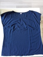 Lekka damska bluzka letnia granatowa r 46
