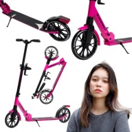 HULAJNOGA DLA DZIECI I DOROSŁYCH MIEJSKA SKŁADANA KOMPAKTOWA RÓŻOWA 100KG