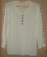 lecqmte / ITALIA? BLUZKA SWETER SWETEREK 97% akryl 3% poliamid 40 42