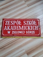 Tablica emaliowana. Zielona Góra.