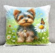 Poduszka 40/40cm Yorkshire Terrier, York Yorkuś