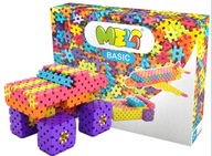 KLOCKI KONSTRUKCYJNE WAFLE EDUKACYJNE BASIC WIELKI ZESTAW 600 ELEMENTÓW