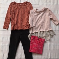 Legginsy bluzka piżama dziewczynka 110 116 HM Cool Club Nutmeg paka (576)