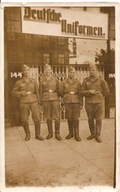 WEHRMACHT TRZECIA RZESZA -zdjęcie grupowe- ŻOŁNIERZE -format pocztówkowy