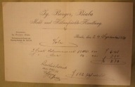 Ig. Borger, Biaa, TELEGRAM - BIELSKO - BIAŁA, 1898 rok