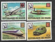 NIGER -100 rocznica śmierci R. Hill`a-Śr. transportu1964** Mi 662-5 A (1408