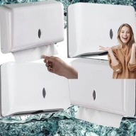 OJEMNIK DOZOWNIK PODAJNIK NA RĘCZNIKI PAPIEROWE ZZ BIAŁY NAŚCIENNY