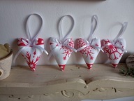 SERCA SERDUSZKA BAWEŁNA ZAWIESZKI komplet 4 szt.