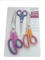 NOŻYCZKI ZESTAW KRAWIECKIE KUCHENNE UNIWERSALNE 3SZT