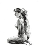 =Obraz=AKT =RYSUNEK=kobieta=Joanna MAŁOSZCZYK