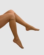 Podkolanówki z lycry - 10 par - beżowe naturalne - rozmiar uniwersalny
