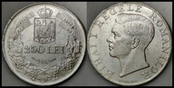 MNB - RUMUNIA 250 Lei 1941 # SREBRO # RZADKA # st 2+