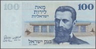 Izrael 100 lirot 1973 - Theodor Herzl - stan bankowy UNC