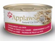 Applaws Cat Mokra karma dla kota Kurczak z kaczką w bulionie puszka 70g