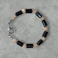 Bransoletka ochrony i obfitości Czarny Turmalin i Cytryn