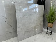 Płytka GRES beton jasny 120x120 POLEROWANY nowoczesny gres wielkoformatowy