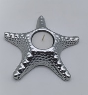 Rozgwiazda z ceramiki - świecznik zna tealight - jak Nowy - 15cm