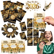 WRÓŻBY SYLWESTROWE NOWY ROK 2026 ZDRAPKI 20SZT PRZEPOWIEDNIA NA SYLWESTRA