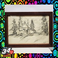 Grafika ołówkiem – M.Kossak | 68x49 cm | WOŚP