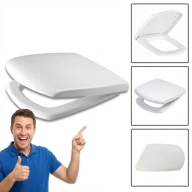 DESKA SEDESOWA WOLNOOPADAJĄCA CERSANIT CARINA BIAŁA ANTYBAKTERIA DUROPLAST