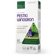 Pestki winogron Medica Herbs kapsułki 500 mg czyste 60 szt.