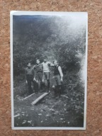 Pocztówka fotografia obóz 11 Drużyny Podhalańskiej Piwniczna 1946
