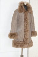 Kożuch hiszpański Naturalny z długim włosem Stan bdb