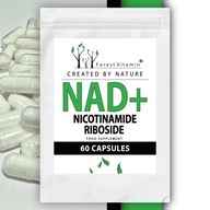 NAD+ 60kaps Biogeneza Mitochondriów Energia NASTRÓJ REGENERACJA KOMÓREK