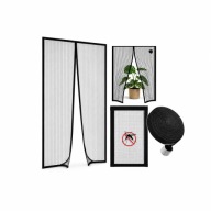 MOSKITIERA MAGNETYCZNA DRZWIOWA NA BALKON OKNO SIATKA OCHRONNA 90x230 CM