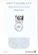 Niemcy 2010 ETB FDC religia Matka Teresa z Kalkuty