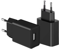 SOLIDNA ŁADOWARKA SIECIOWA USB KOSTKA CZARNA