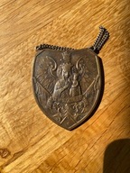 RYNGRAF Z MATKĄ BOŻĄ CZĘSTOCHOWSKĄ NA ORLE Wiktor Gontarczyk, ok. 1930