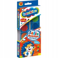 Farby akwarelowe Bambino 12 kolorów