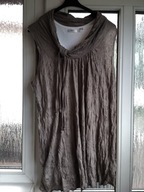 BLUZKA GNIECIONA Z TOPEM 44/46/48 BON PRIX NOWA