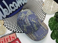 Happy Kids - czapeczka daszek krata , łaty r 98/104