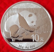 CHIŃSKA PANDA 10 YUAN SREBRO Ag 999 1 OZ UNCJA / SREBRNA MONETA 2016